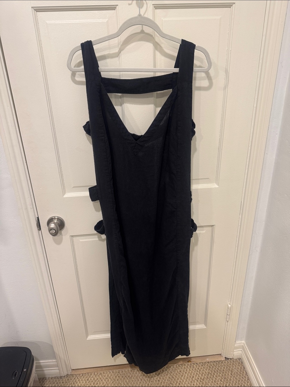 Black Linen Anthropologie Cover Up